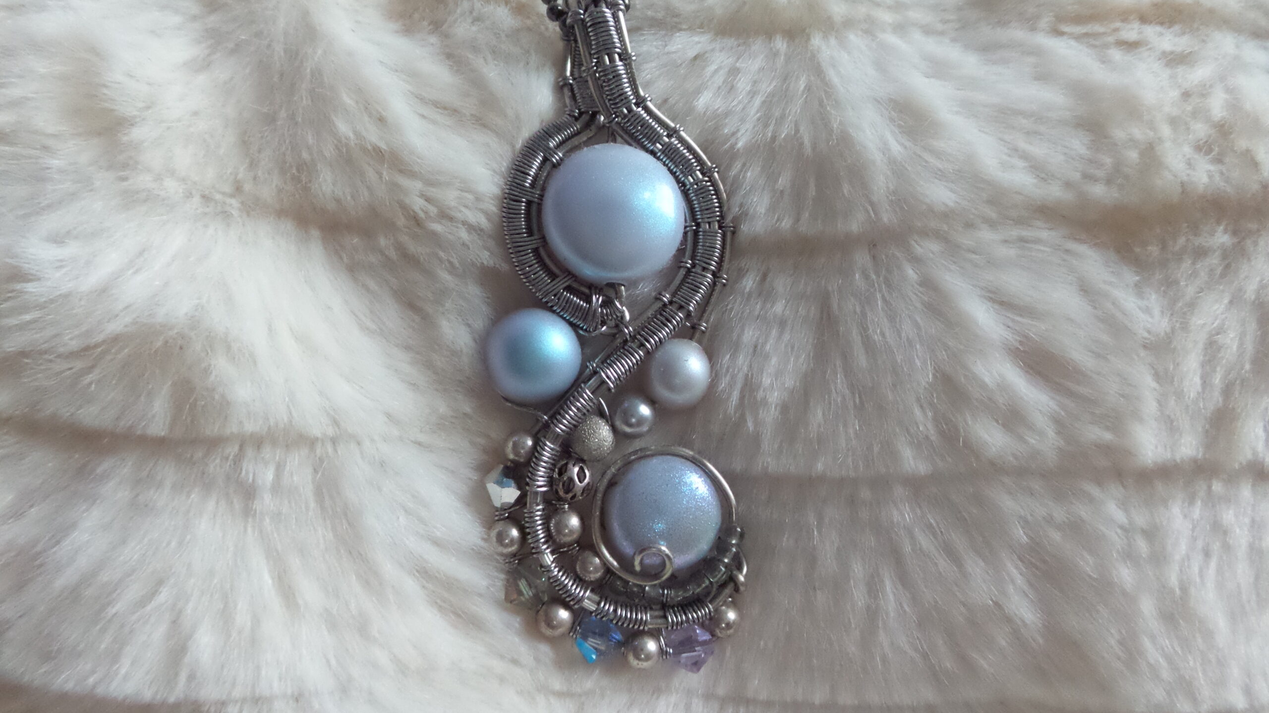 Blue Orbs Pendant