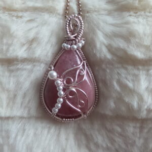 Butterfly Pendant with Stone