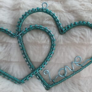 Double Hearts Ornament