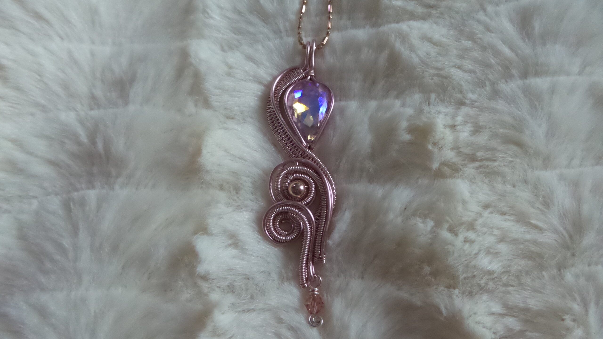 Pink Swirls Pendant