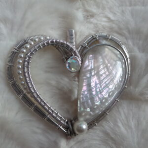 Abalone Heart Pendant