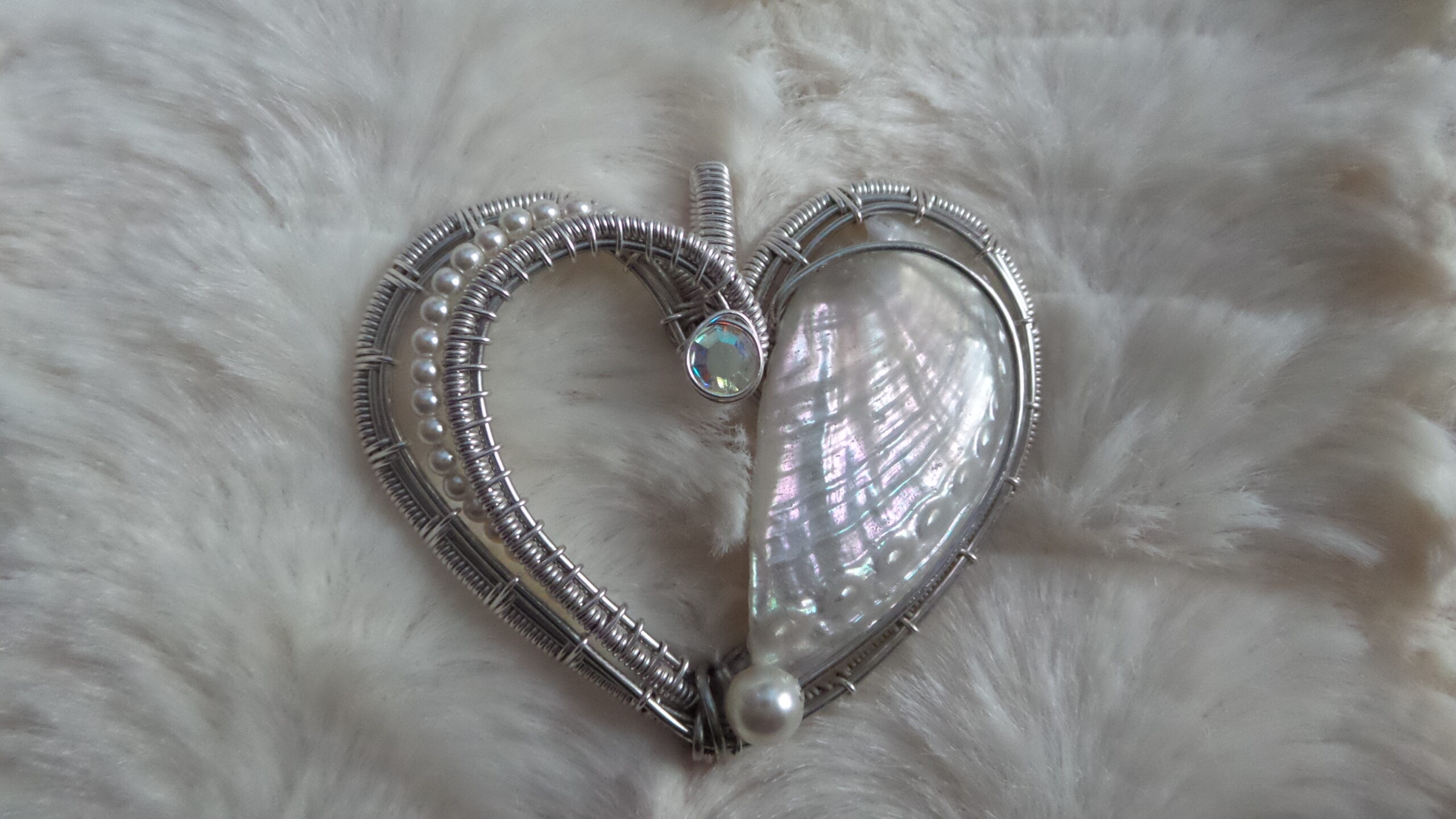 Abalone Heart Pendant
